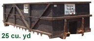 25 cubic yard bin