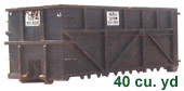 40 cubic yard bin
